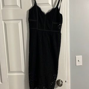 Black lace dress - Express